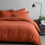 Voir la diapositive 1 : Home collection Parure housse de couette 100%satin de coton 70 fils