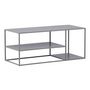 Voir la diapositive 1 : Paris Prix Table Basse Avec Étagères  Staal  120cm Gris Clair