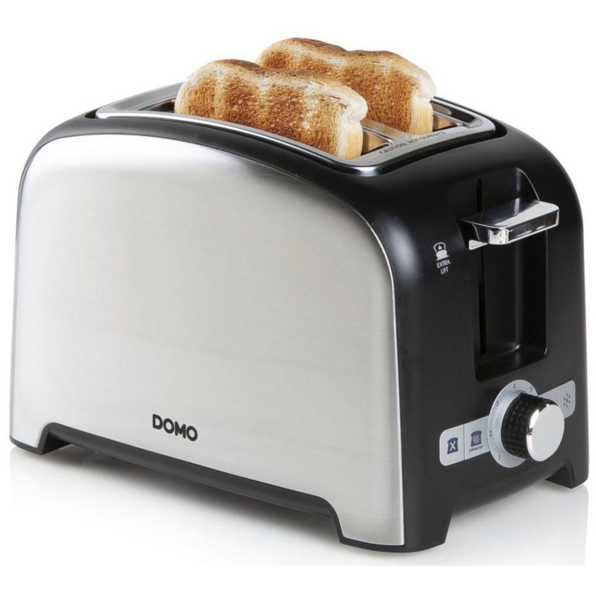 Domo Grille-pains 2 fentes 900w noir - do959t