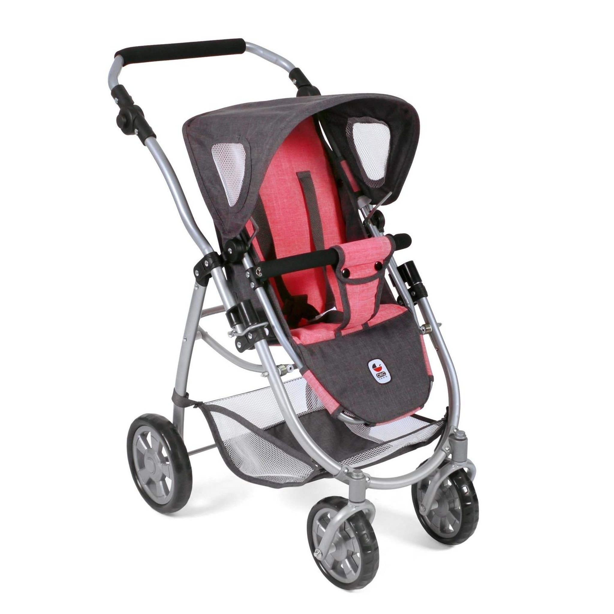 Voir la diapositive 2 : BAYER CHIC 2000 Poussette pour poupées, 3 en 1 EMOTION - anthracite-rose