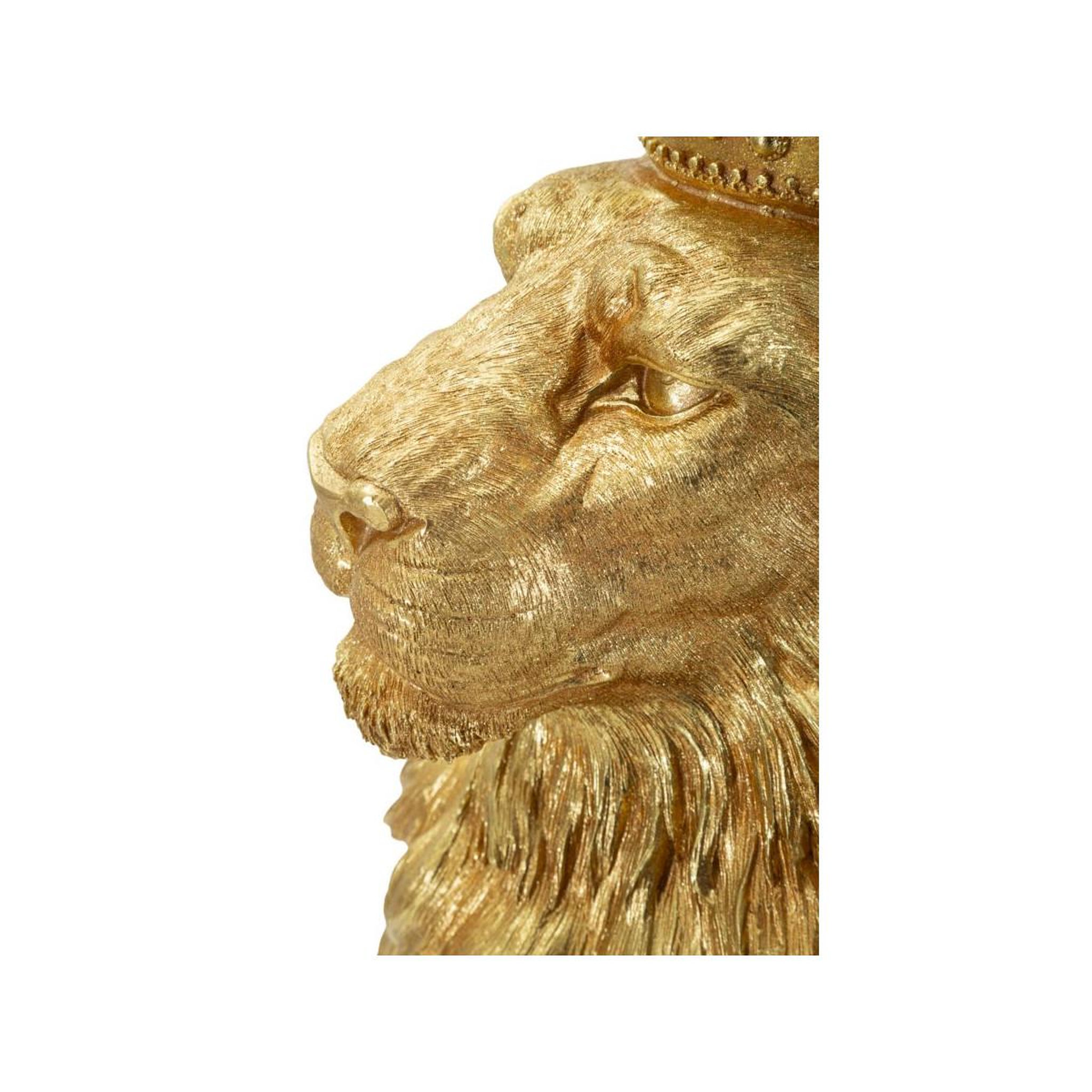 Voir la diapositive 6 : Paris Prix Statue roi lion  shant  74cm or