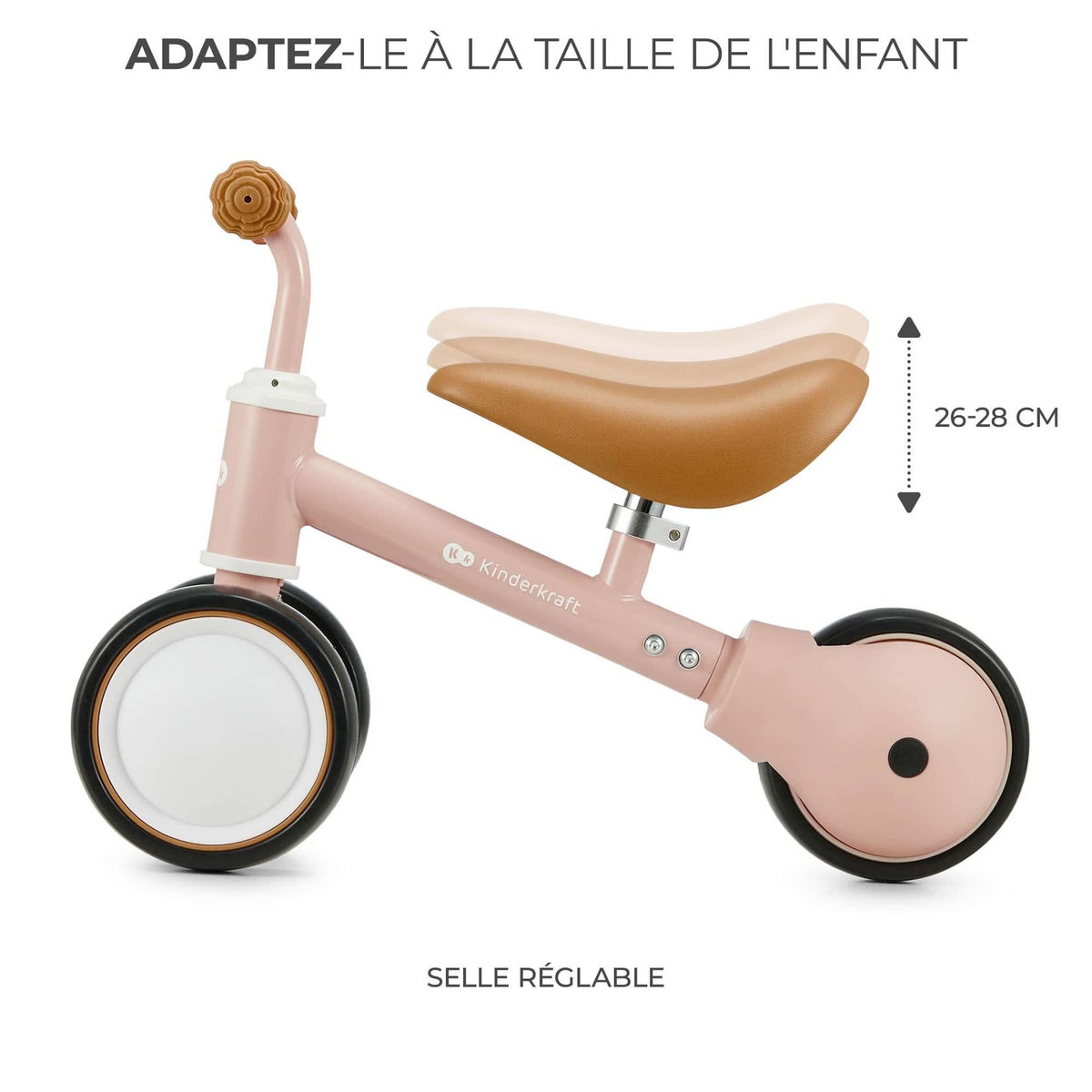 KINDERKRAFT Draisienne pour enfants - vélo d'équilibre 18 mois à 3 ansDraisienne pour enfants - vélo d'équilibre 18 mois à 3 ans