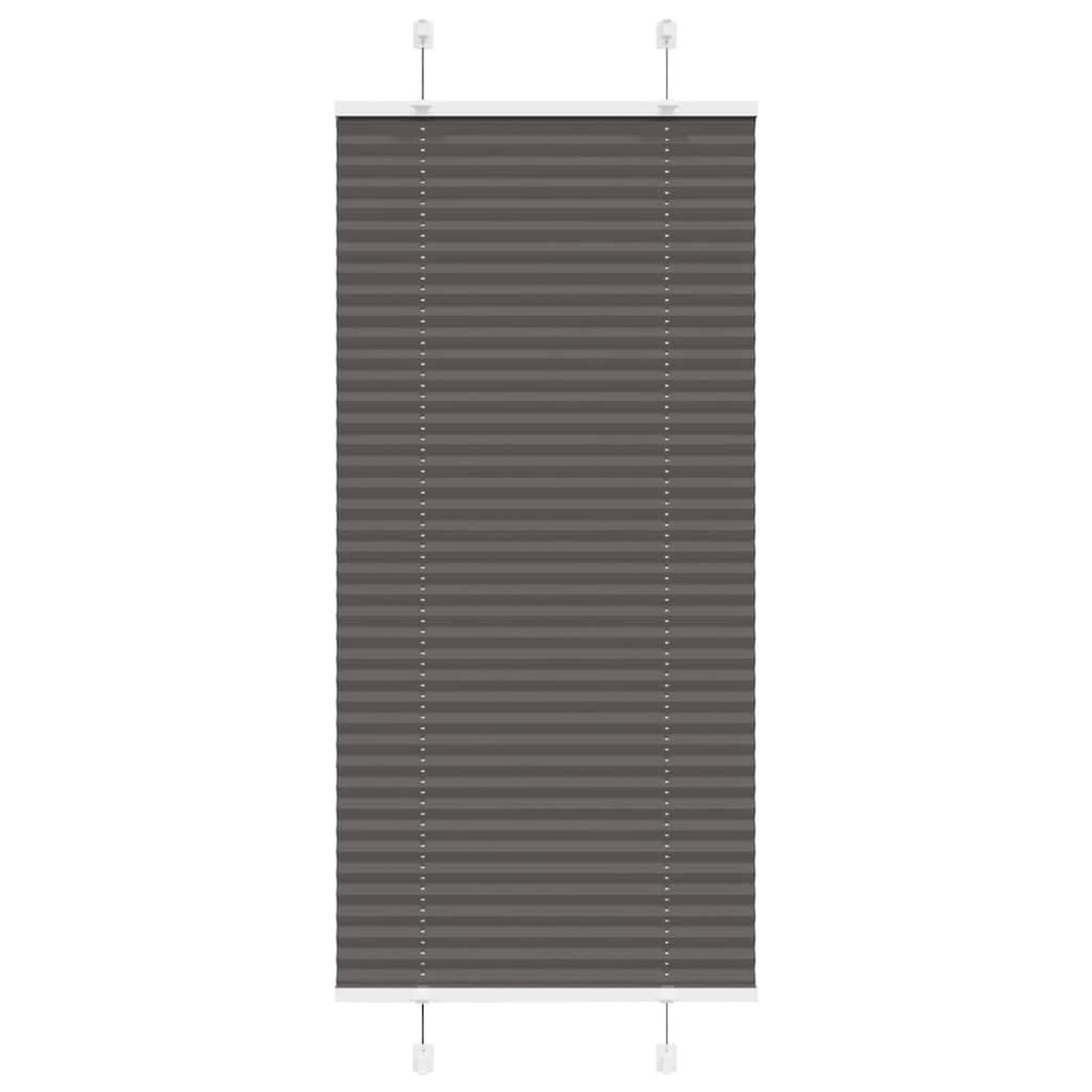 VIDAXL Store plisse noir 65x150 cm largeur du tissu 64,4 cm polyester
