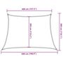Voir la diapositive 6 : VIDAXL Voile d'ombrage 160 g/m^2 Creme 4/5x3 m PEHD