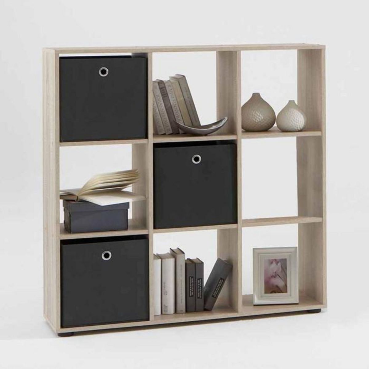 Paris Prix Étagère 9 Cases Design  Gaman  108cm Chêne