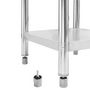 Voir la diapositive 5 : VIDAXL Table de travail de cuisine 80x60x85 cm Acier inoxydable