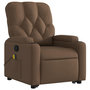Voir la diapositive 4 : VIDAXL Fauteuil de massage inclinable Marron Tissu