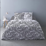 Dourev Housse de couette 240x220 Yuka gris + 2 taies