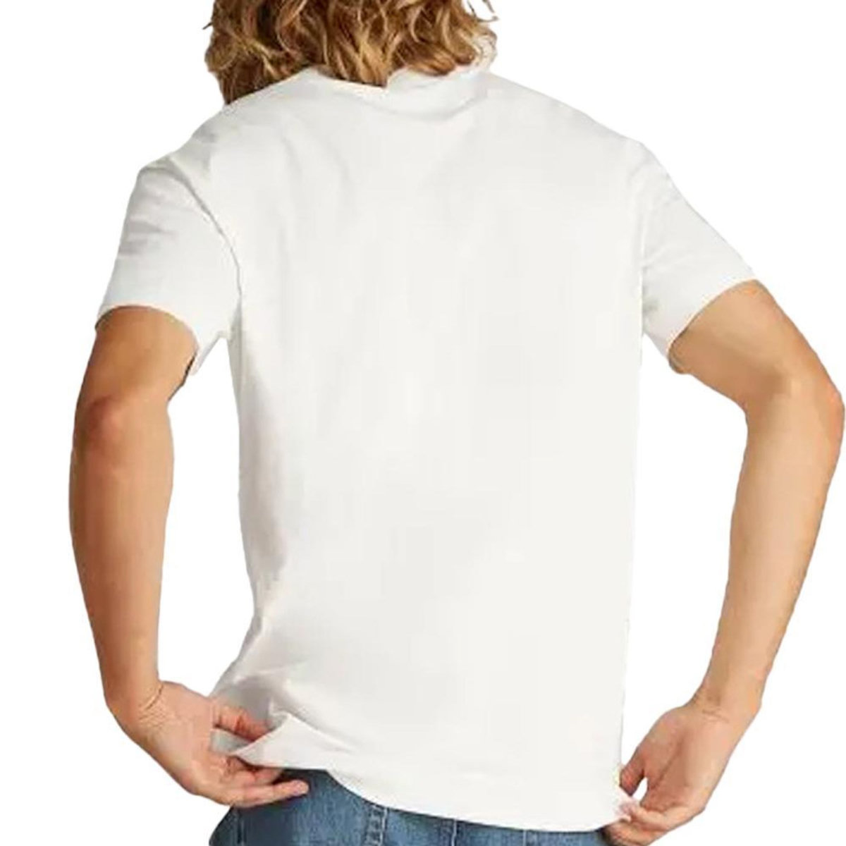 CALVIN KLEIN JEANS T Shirt Ecru Homme Calvin Klein Jeans Label Phantom