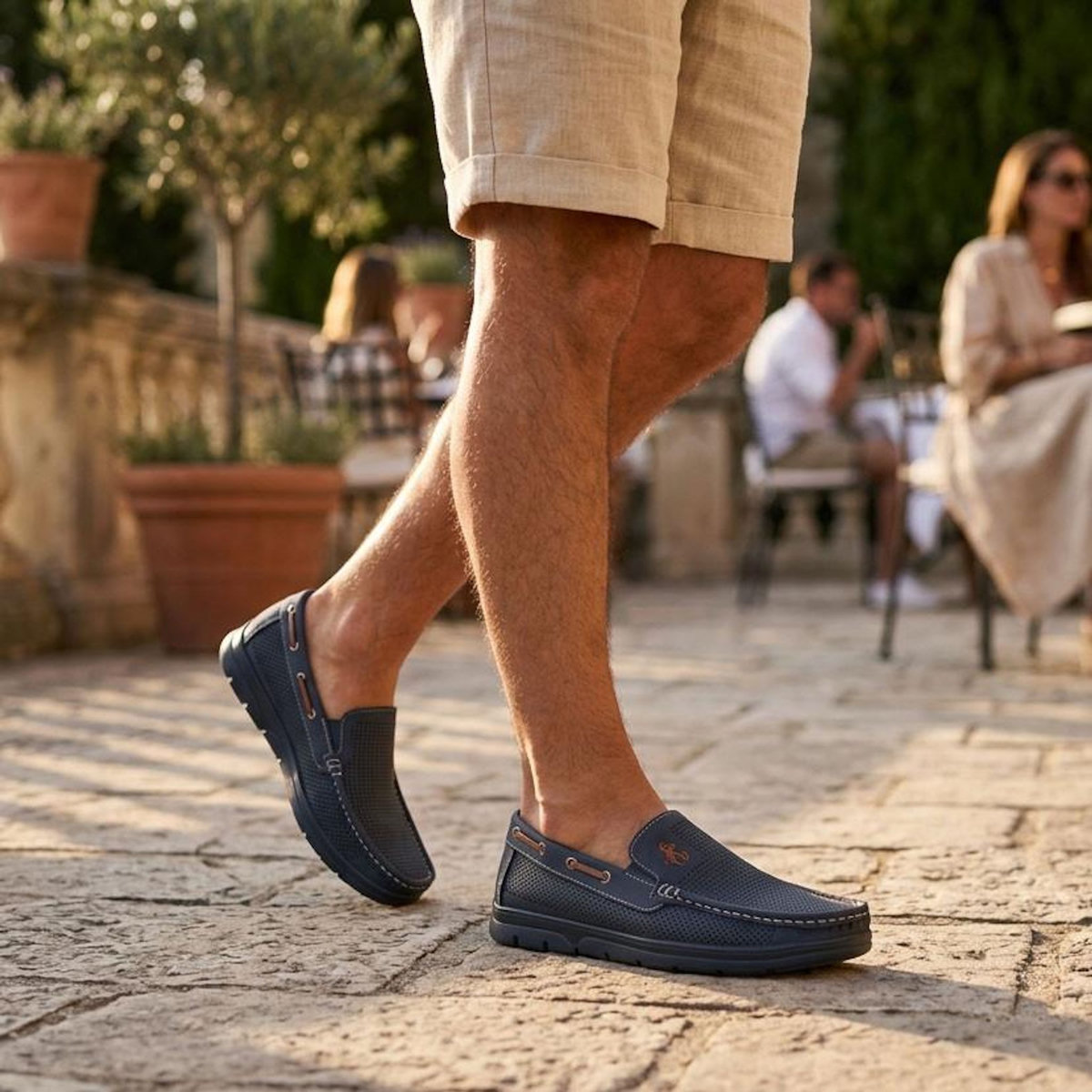 OZABI OZABI Mocassins Homme Microperforés Confort Été Semelle Crantée