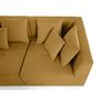Voir la diapositive 5 : LISA DESIGN Amalfi - canapé modulable d'angle réversible - 5 places - en tissu