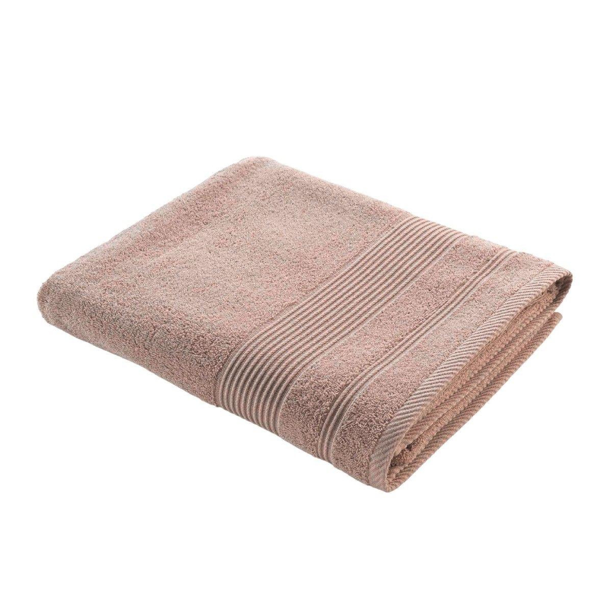Douceur d'Intérieur Drap de bain  tendresse  90x150cm taupe