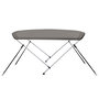 Voir la diapositive 5 : VIDAXL Auvent bimini a 2 arceaux gris 180x150x110 cm
