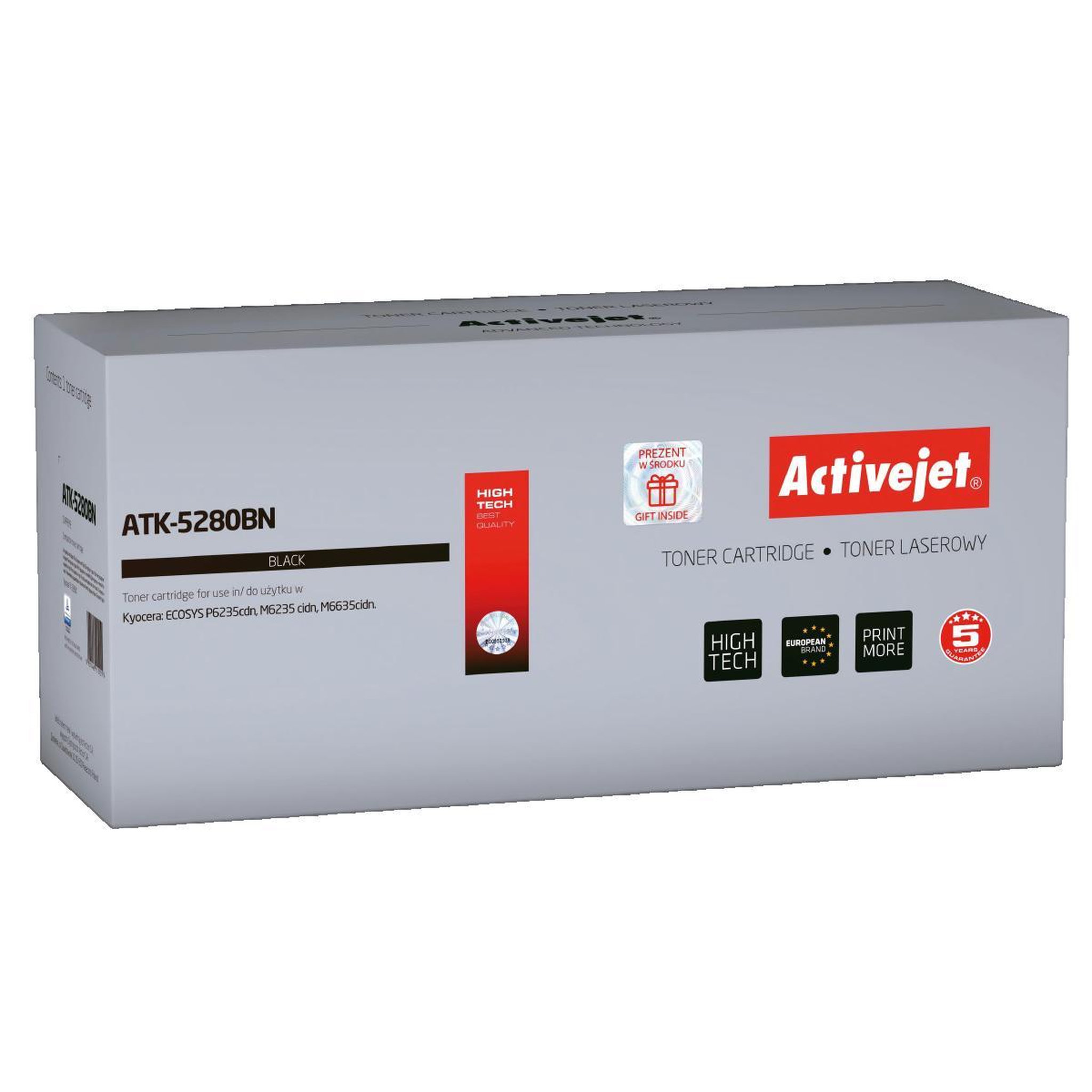 ActiveJet Cartouche de toner Activejet ATK-5280BN noir