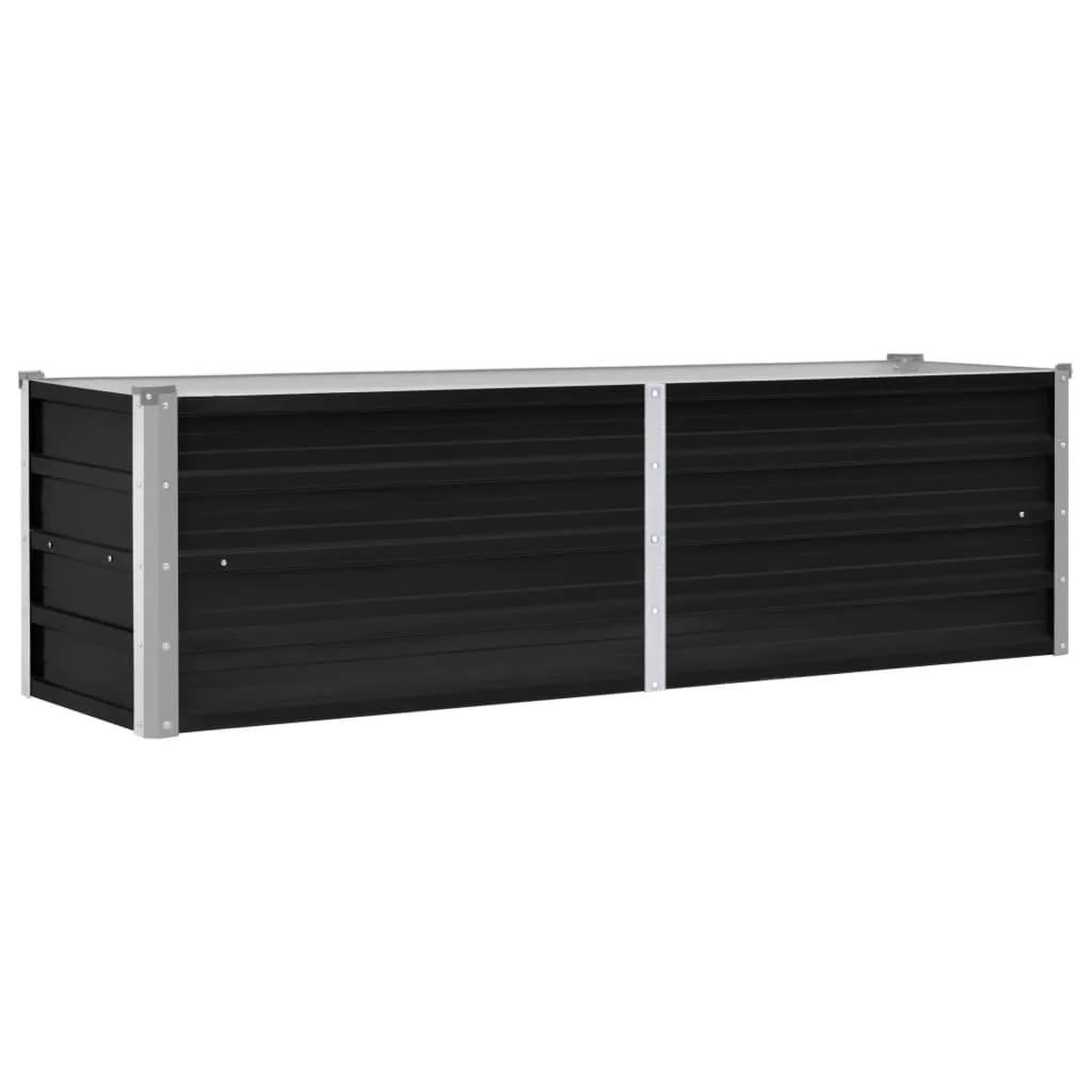 Voir la diapositive 2 : VIDAXL Lit sureleve de jardin Anthracite 160x40x45 cm Acier galvanise
