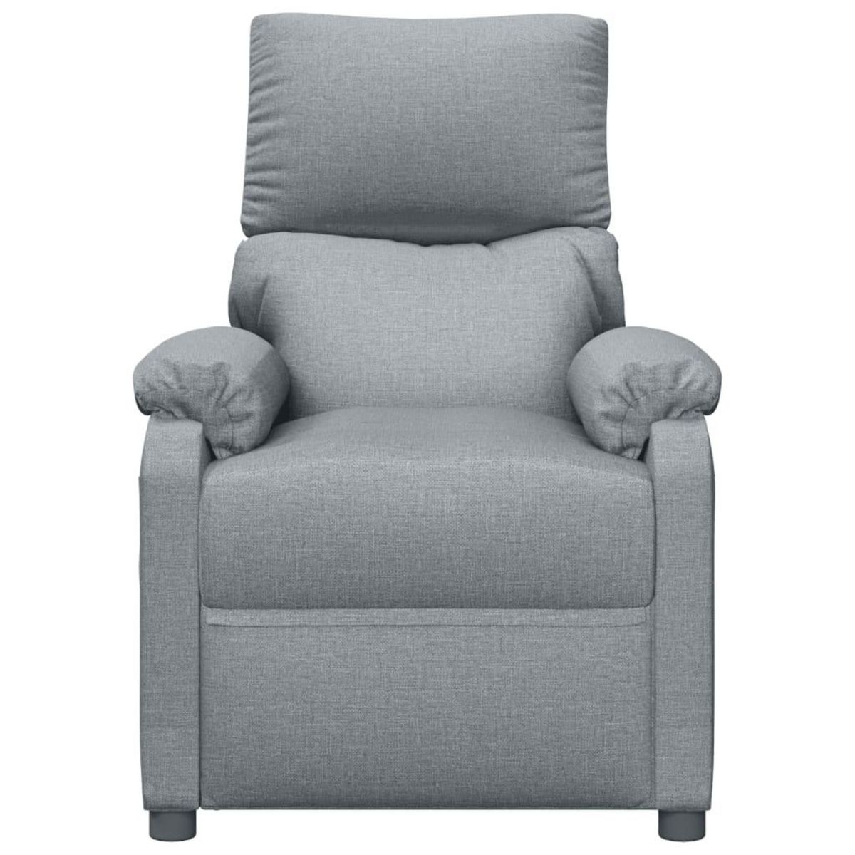 VIDAXL Fauteuil electrique de massage Gris clair Tissu