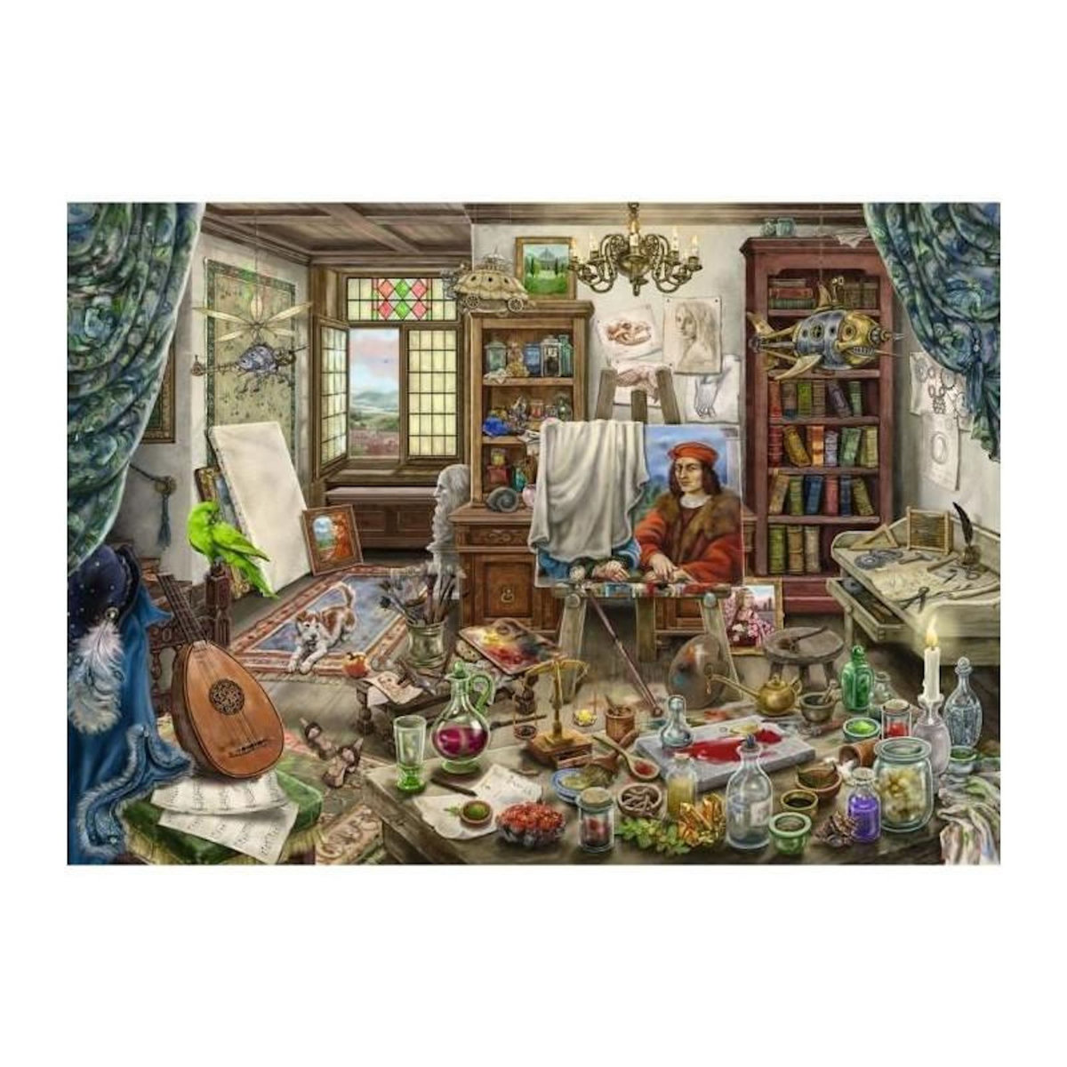 RAVENSBURGER Escape Puzzle 759 pièces – Atelier d’artiste – Jeu d’énigmes et d’aventure – Dès 14 ans – Ravensburger