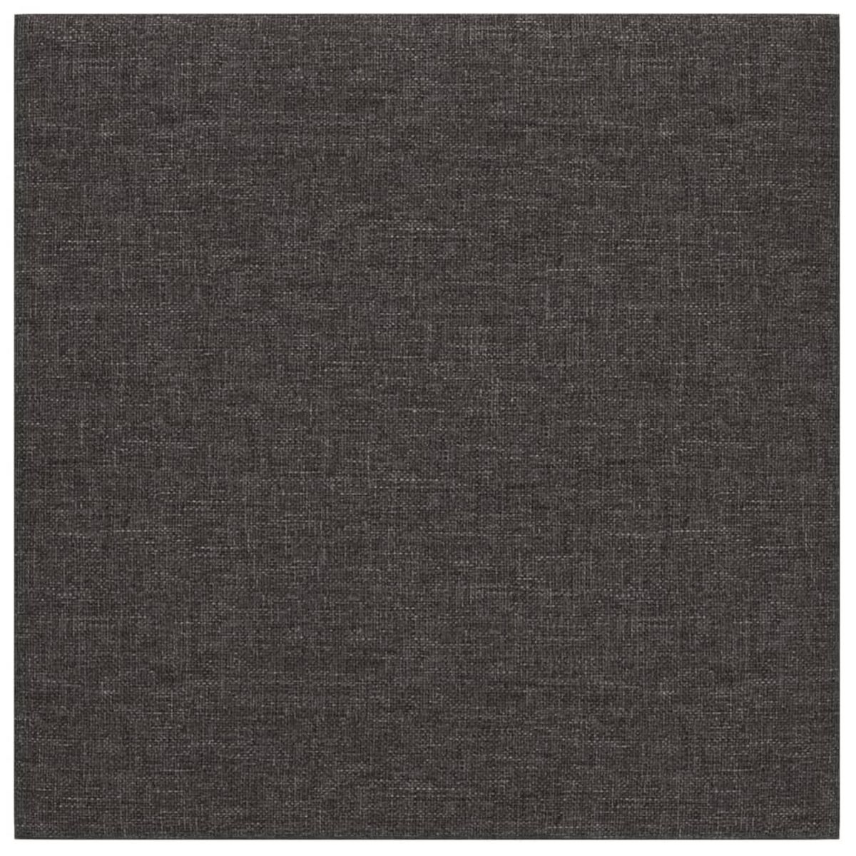 VIDAXL Panneaux muraux 12 pcs Gris fonce 30x30 cm Tissu 1,08 m²