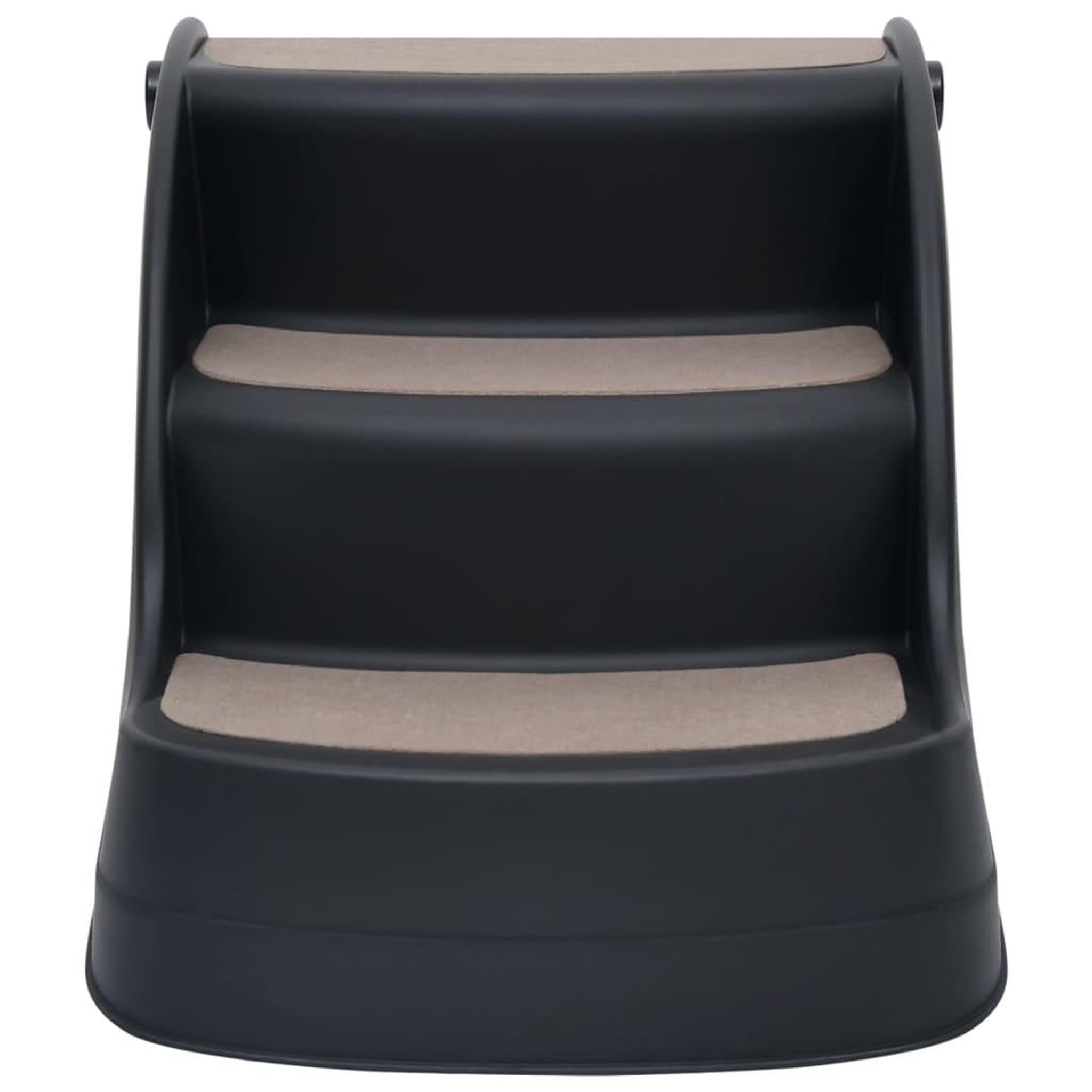 Voir la diapositive 3 : VIDAXL Escalier pliable a 3 marches pour chiens Noir