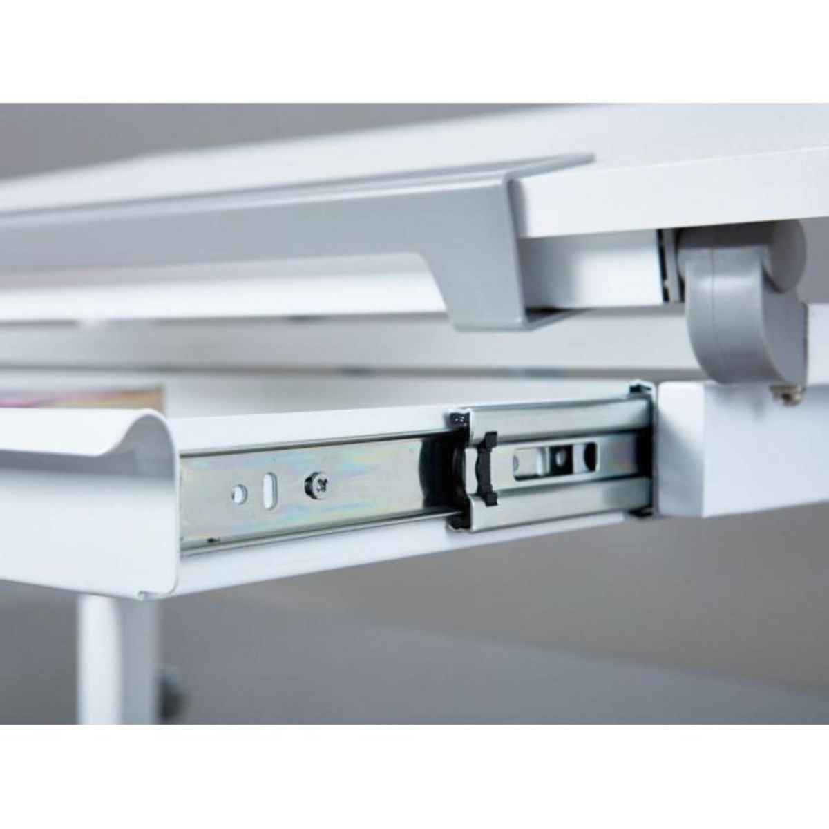 Paris Prix Bureau Inclinable 1 Tiroir  Evan  110cm Blanc