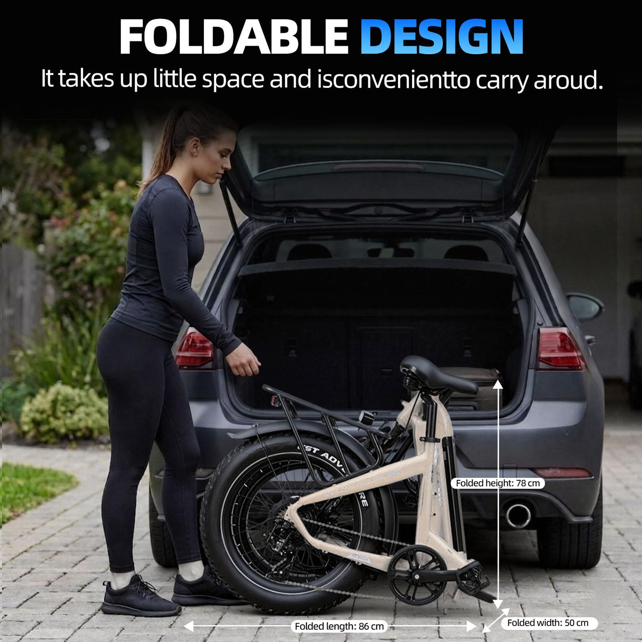 Voir la diapositive 4 : TTGO Vélo électrique pliant TTGO F6 Boost 250 W