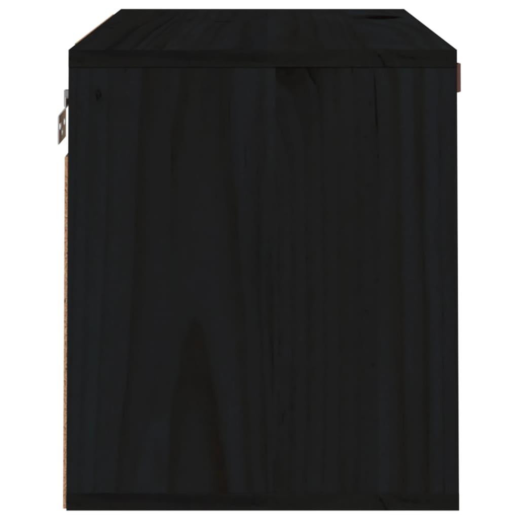 Voir la diapositive 4 : VIDAXL Armoire murale Noir 60x30x35 cm Bois de pin massif