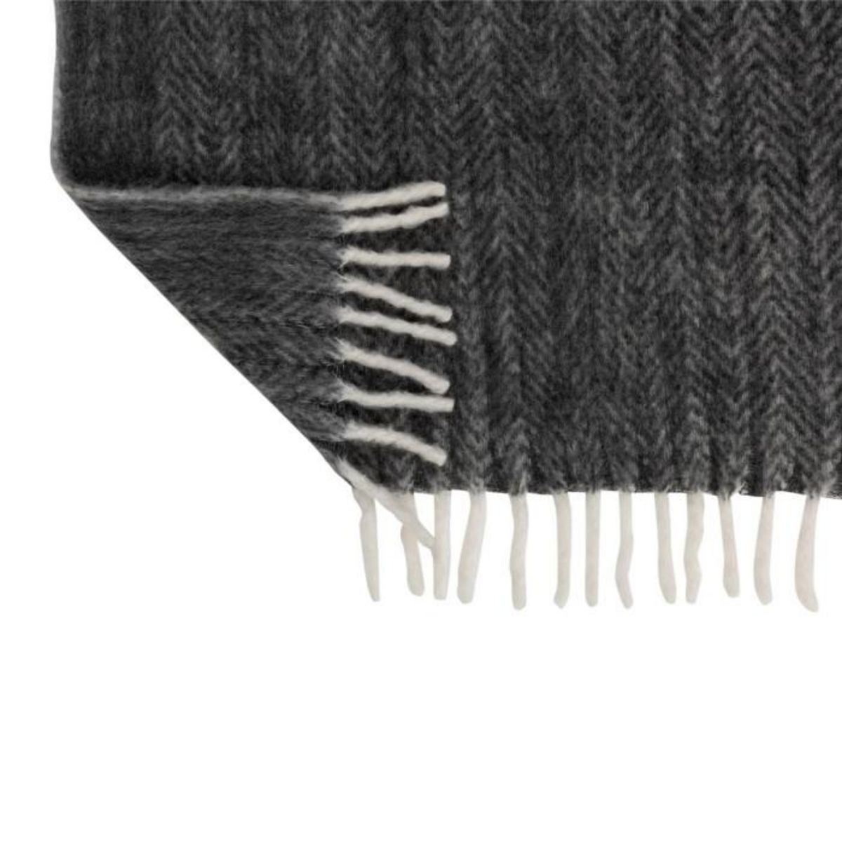 Paris Prix Plaid Déco  Bord  136x190cm Noir & Blanc