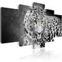 Voir la diapositive 1 : Paris Prix Tableau Imprimé  Leopard Black&white