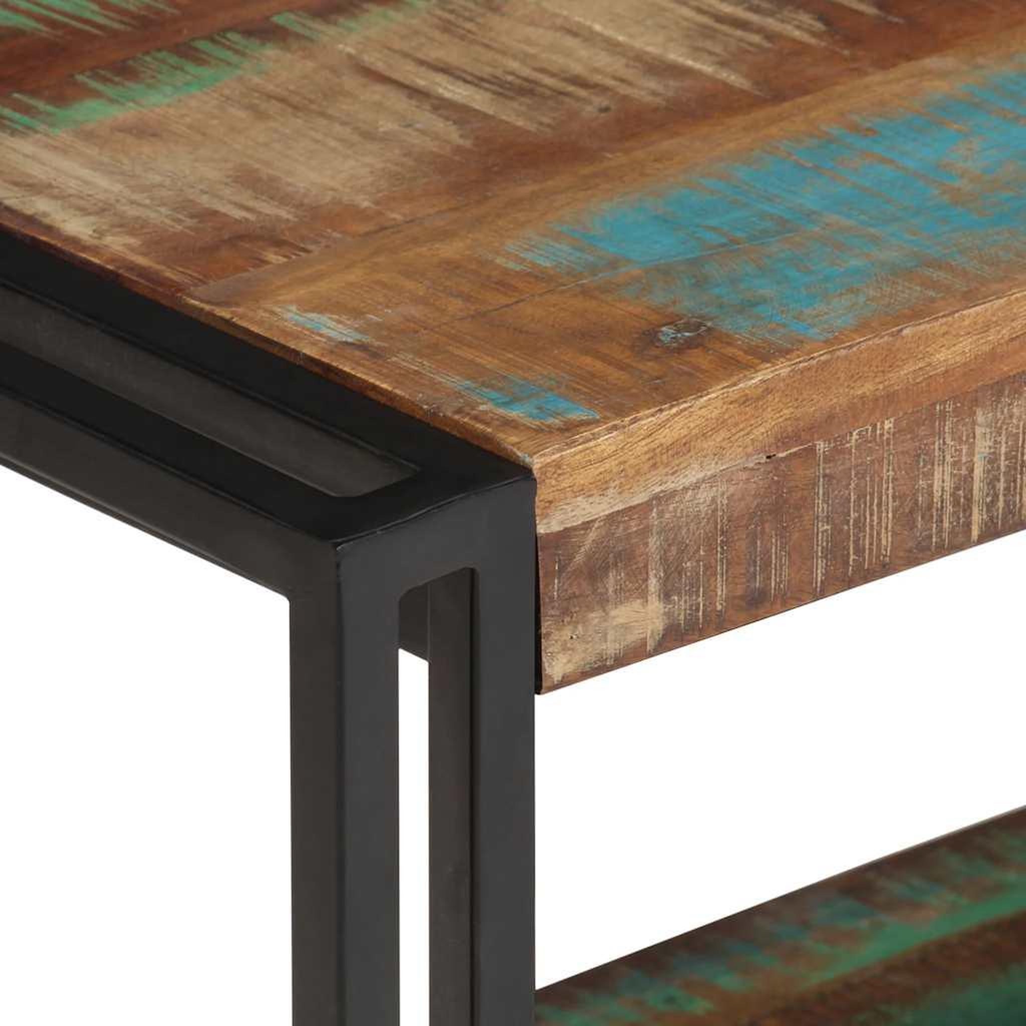 Voir la diapositive 4 : VIDAXL Meuble TV 120x30x40 cm Bois de recuperation massif