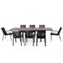 Voir la diapositive 1 : CONCEPT USINE Salon de jardin 8 places avec table extensible 270cm en aluminium et bois LOBOC