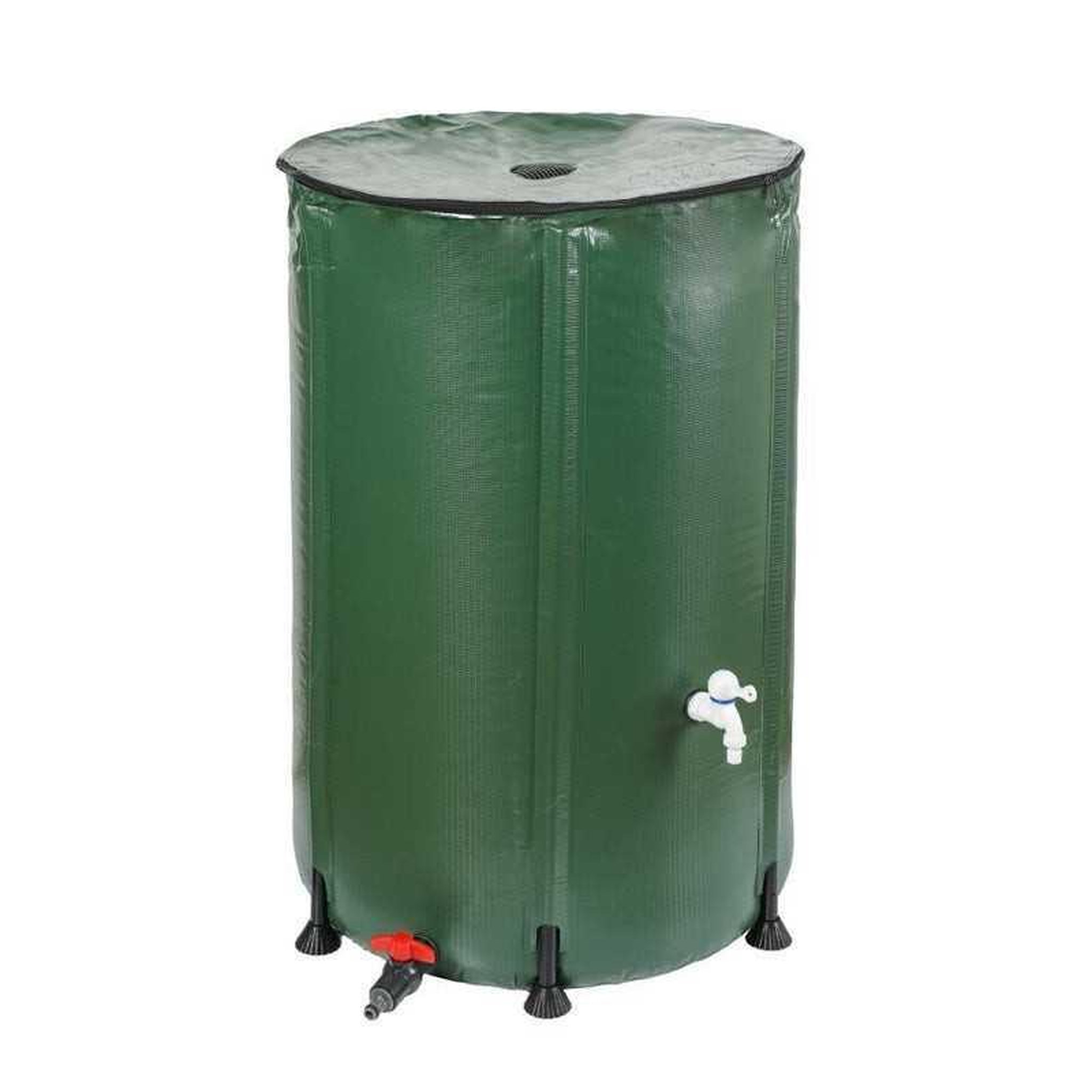 JR MOTOCULTURE Jr jrs200 cuve souple de récupération d'eau de pluie 200 l avec robinet et filtre, verte