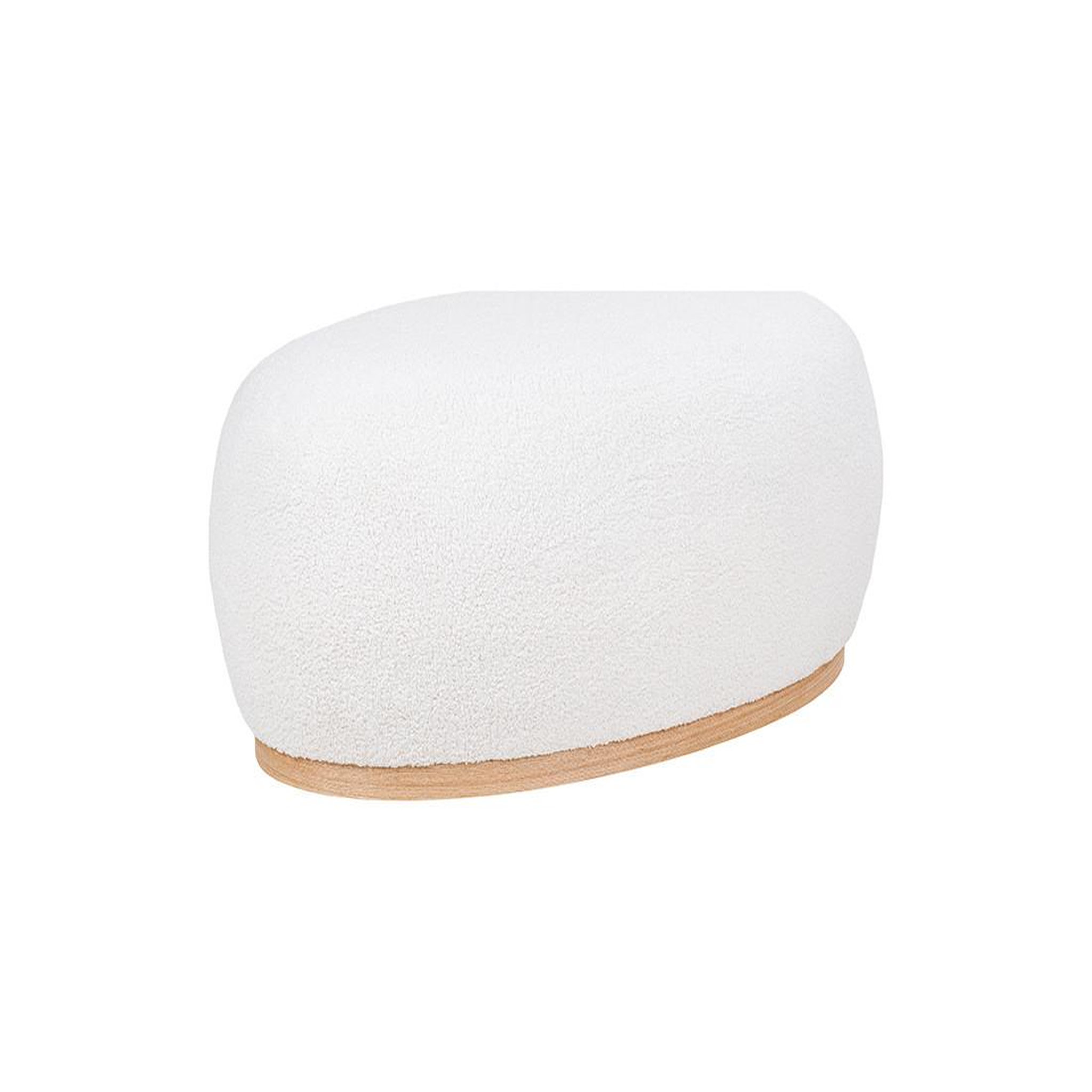 Voir la diapositive 2 : LISA DESIGN Amy - pouf - en tissu bouclette