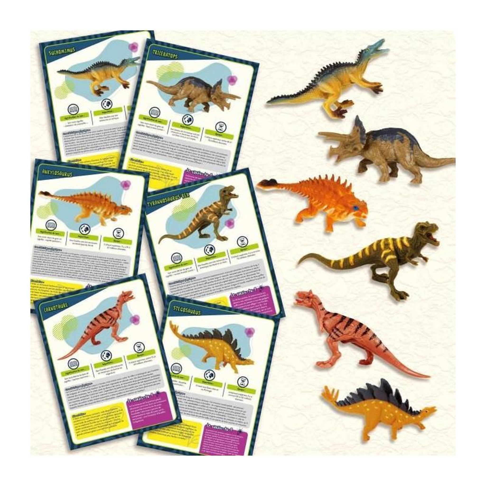 Voir la diapositive 3 : LISCIANI GIOCHI Un mois avec les dinosaures - Kit Scientifique - I'M A GENIUS - 31 dinosaures