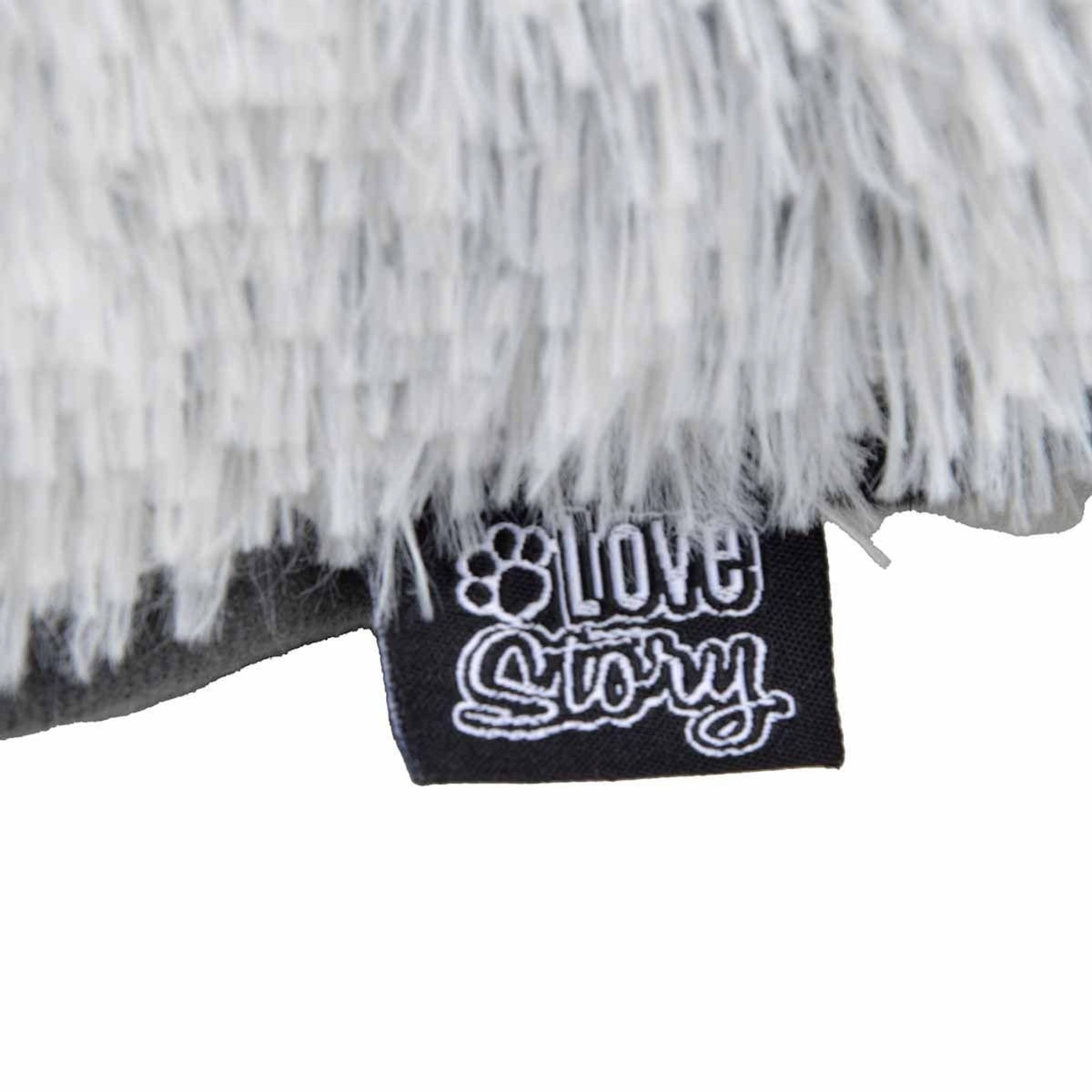 Paris Prix Coussin pour Chien & Chat  Fluffy  77cm Blanc Chiné
