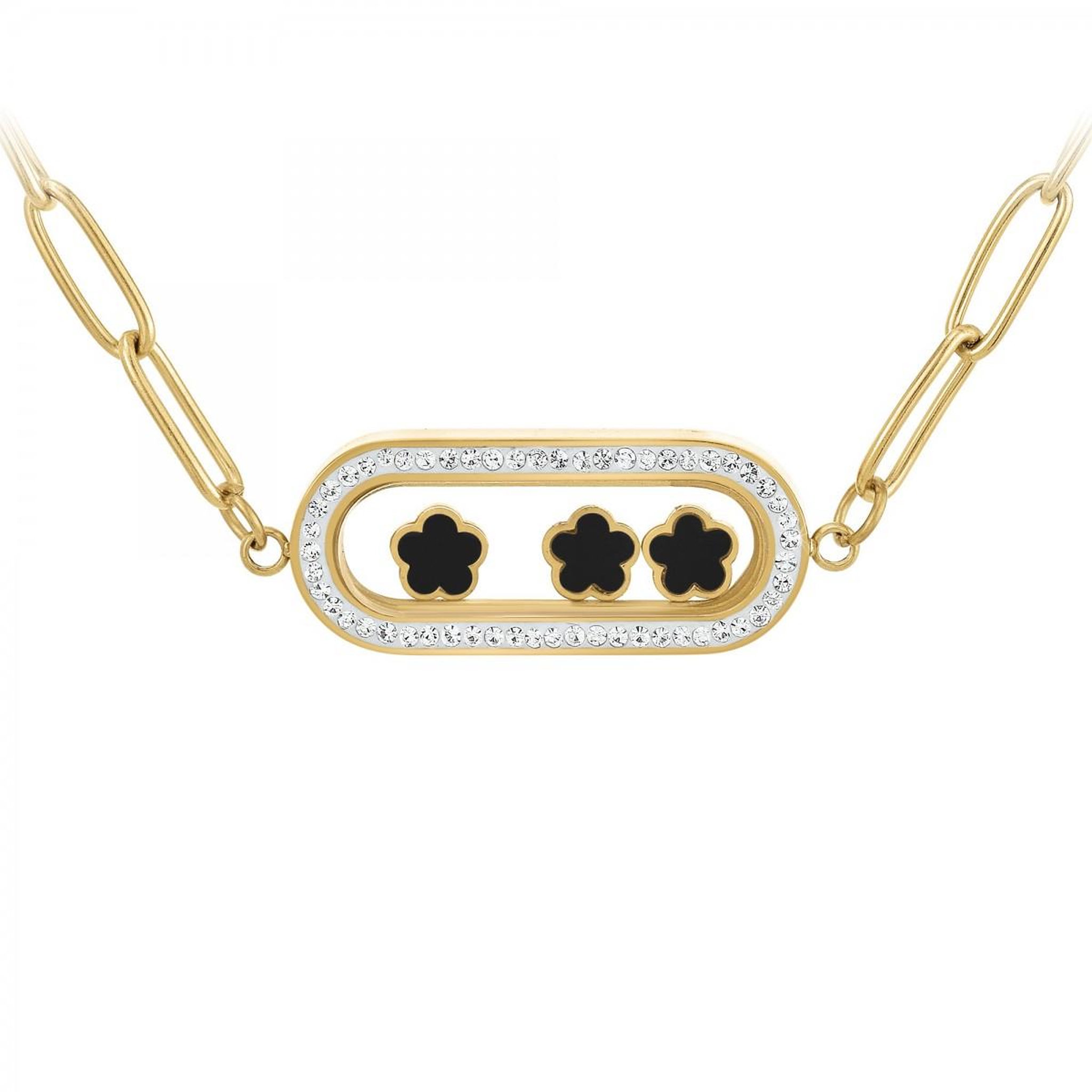Voir la diapositive 1 : SC BOHEME Collier SC Bohème orné de Cristaux scintillants