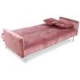 Voir la diapositive 3 : Paris Prix Canapé Convertible 3 Places  Lacla  191cm Rose