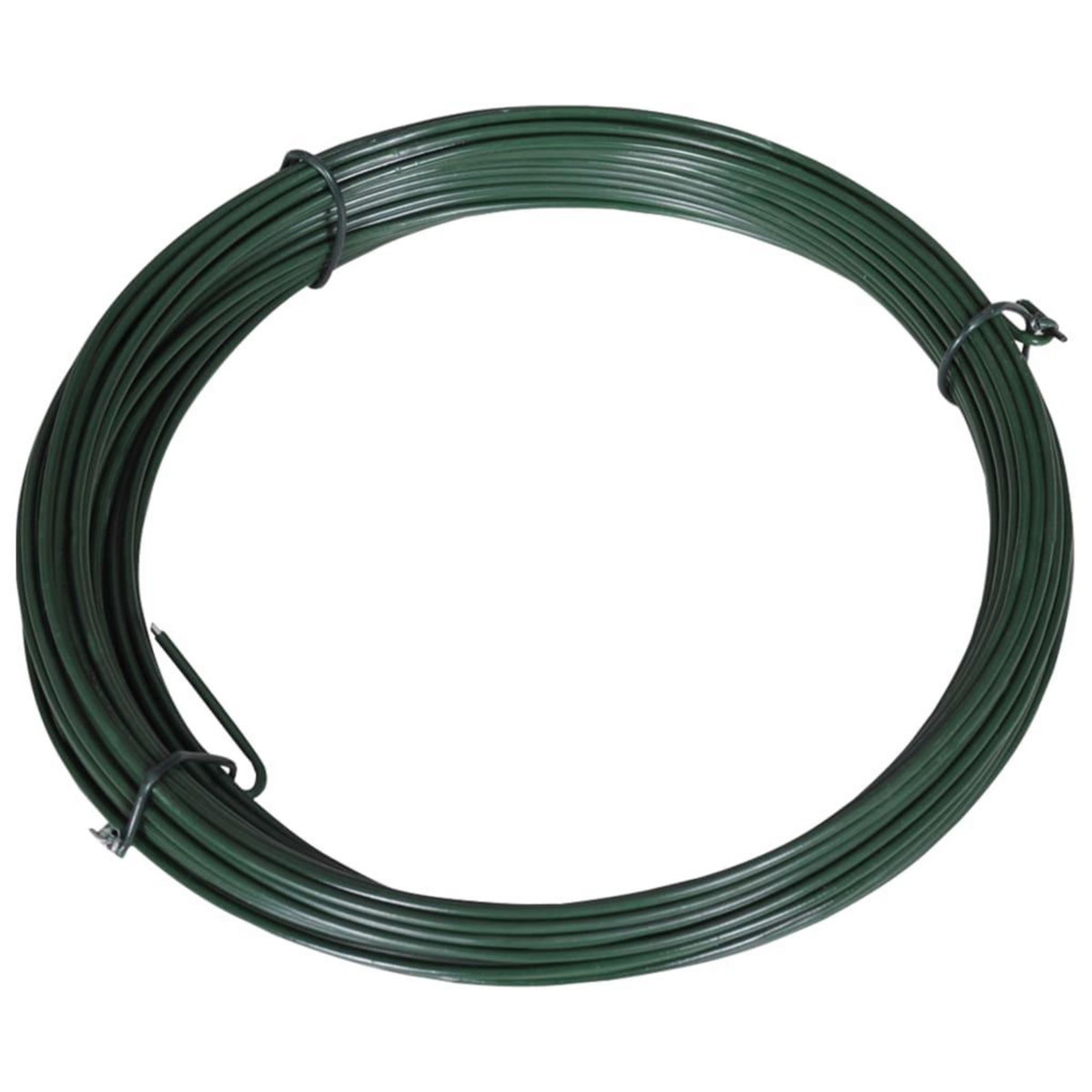 VIDAXL Fil de liaison de cloture 25 m 1,4/2 mm Acier Vert