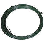 VIDAXL Fil de liaison de cloture 25 m 1,4/2 mm Acier Vert