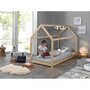 Voir la diapositive 5 : Paris Prix Lit Enfant & Matelas  Cabane  90x200cm Naturel