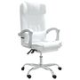 Voir la diapositive 2 : VIDAXL Fauteuil de massage inclinable de bureau Blanc Similicuir