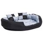 Voir la diapositive 2 : VIDAXL Coussin reversible lavable pour chien Gris et noir 110x80x23 cm