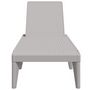Voir la diapositive 4 : VIDAXL Chaise longue gris 186x60x29 cm PP