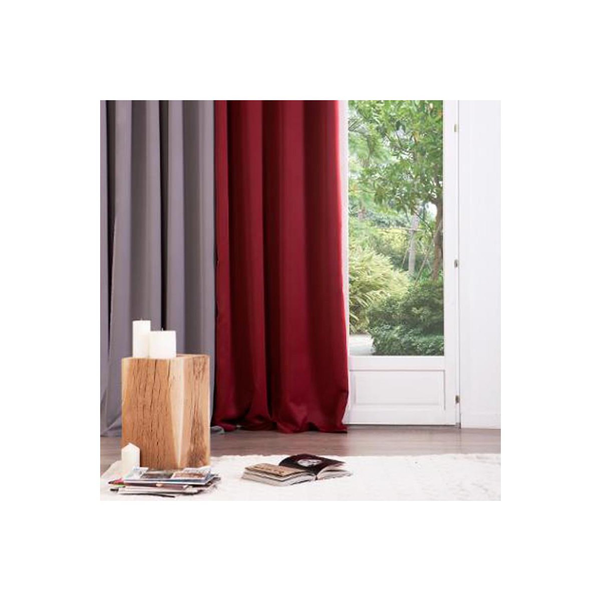 Voir la diapositive 5 : ATMOSPHERA Rideau occultant  topa  140x260cm rouge