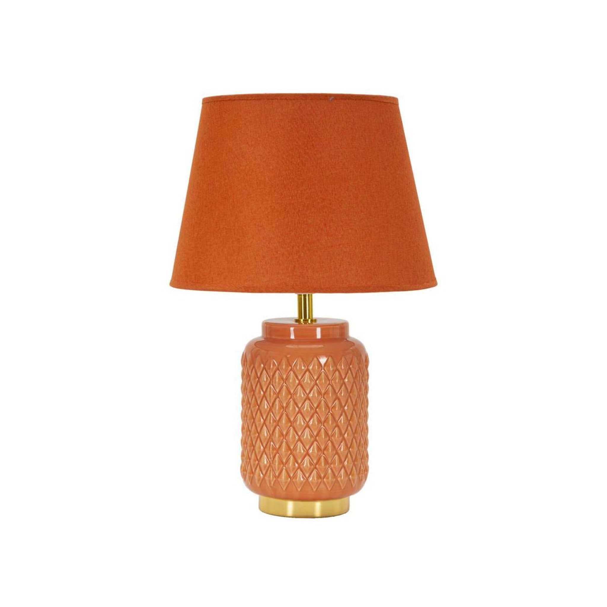 Paris Prix Lampe à Poser en Céramique  Square  44cm Orange