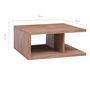 Voir la diapositive 6 : VIDAXL Table basse 70x70x30 cm Bois de teck massif