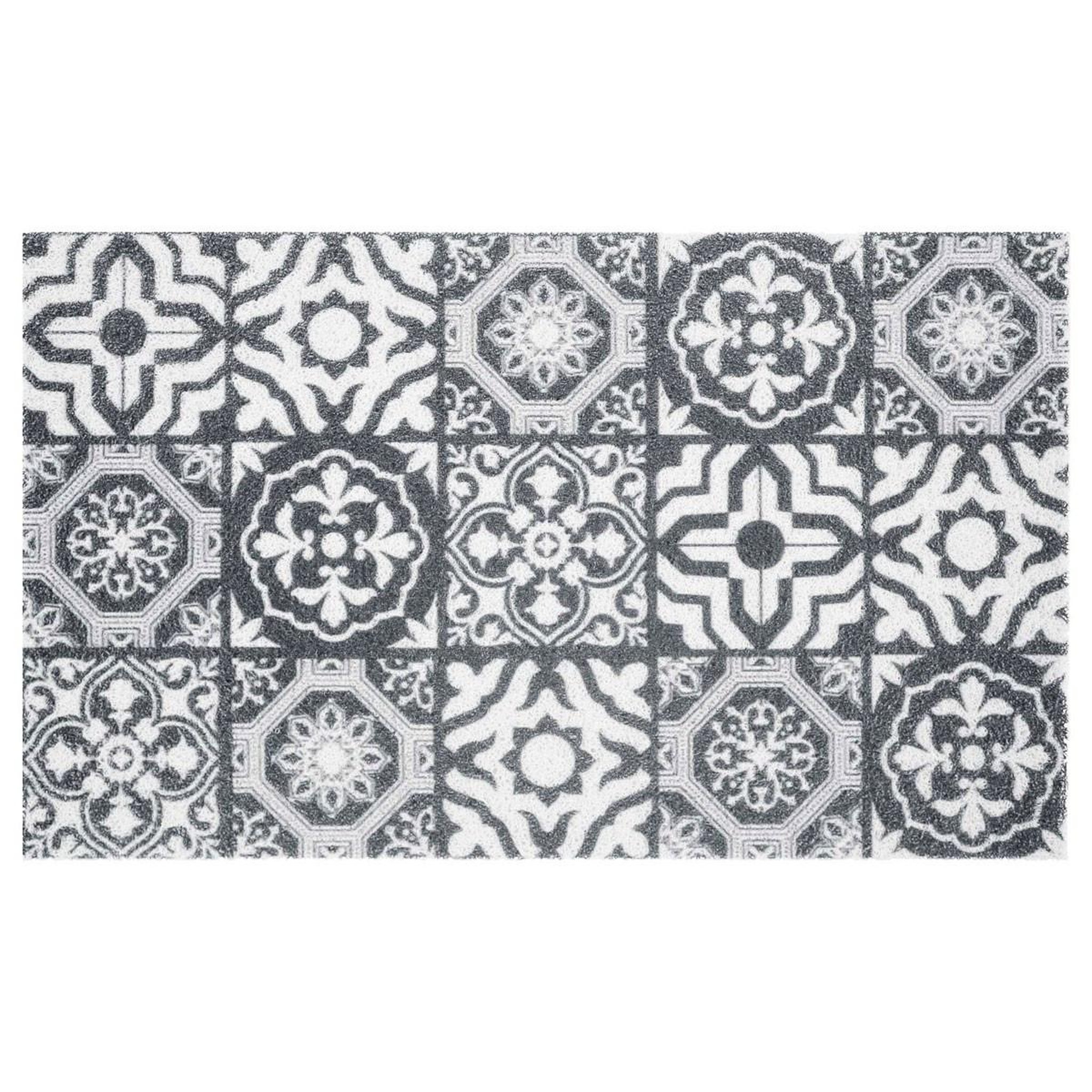 Douceur d'Intérieur Tapis d'Entrée  Lisbonne  45x75cm Gris