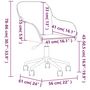 Voir la diapositive 6 : VIDAXL Chaises pivotantes a manger lot de 2 Bleu Velours