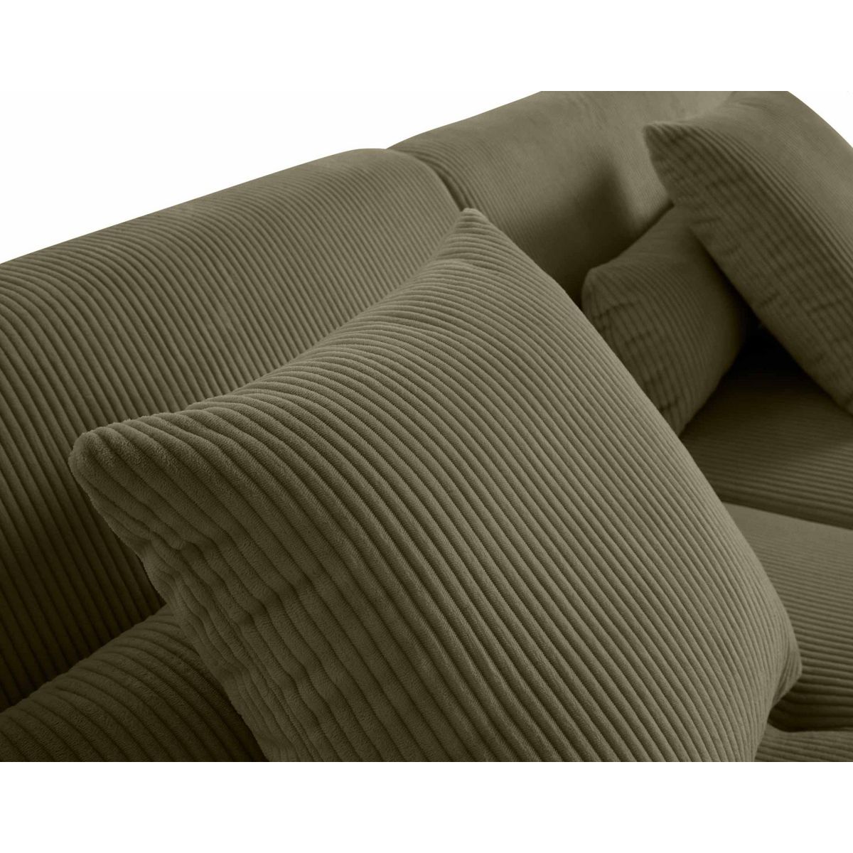 LISA DESIGN Onyx - canapé modulable d'angle droit - 5 places - en velours côtelé