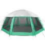 Voir la diapositive 5 : VIDAXL Tente piscine toit amovible parois maille vert d'eau 612x612 cm