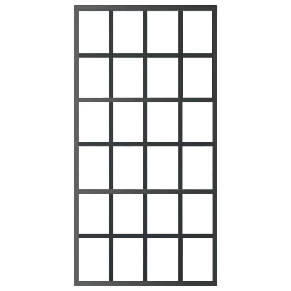 VIDAXL Porte coulissante et quincaillerie Verre et Aluminium 102x205cm